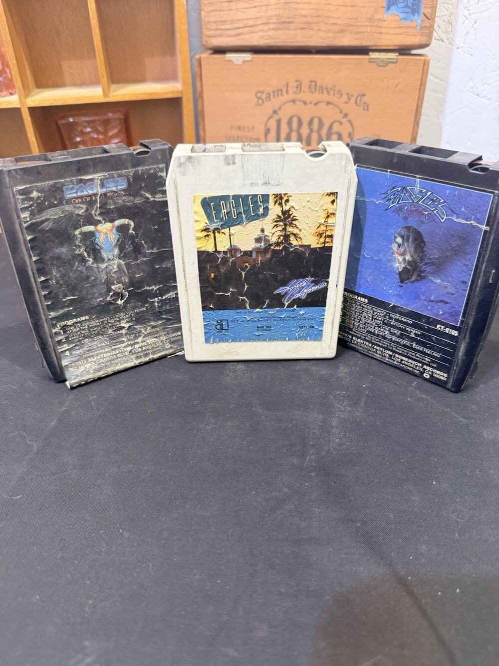Eagles 3 Pack 8-Track Tapes Greatest Hits, Hotel California 1971-1975 Cartridge